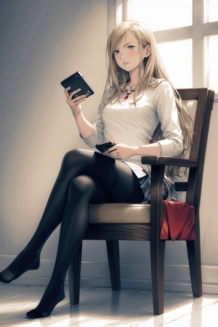 68502-1920592872-yoshida akihiko, __1girl, black pantyhose, blonde hair, cameo, casual, chair, contemporary, cosplay, cover, cover page, crossed.png